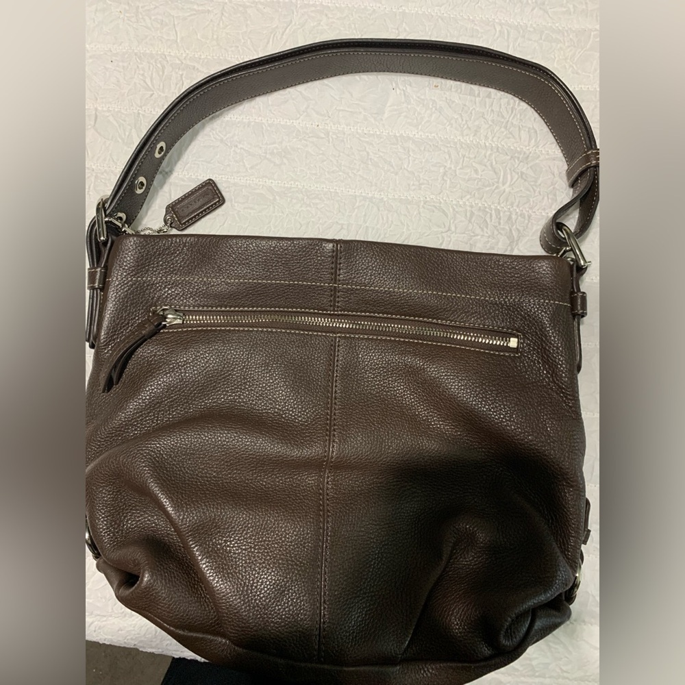 💕Sale💕COACH Vintage,SOHO PEBBLE Classic Hobo Bag. Dark Brown. Great condition. 🌺 - Picture 5 of 12